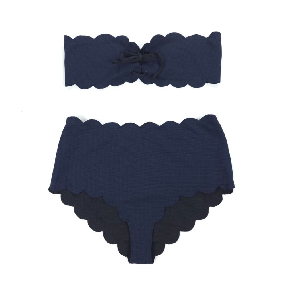 NEW Marysia Riviera Bikini Top Santa Monica Bottom Set Coquette Vintage Boho XXL